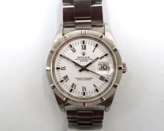 Rolex Oyster Perpetual Date 15210 Stainless steel White