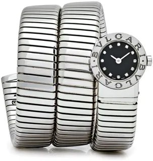 Bulgari Tubogas BB191T 19mm Stainless steel Black