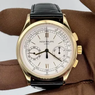 Patek Philippe Chronograph 5170J-001 39mm Yellow gold Silver