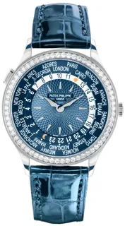 Patek Philippe World Time 7130G-016 White gold Blue