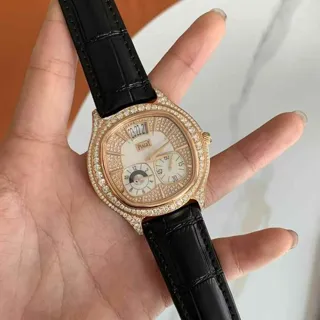 Piaget Emperador G0A32020 42mm Rose gold and Yellow gold White