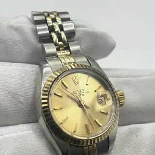 Rolex Lady-Datejust 6917 Yellow gold and Stainless steel Champagne