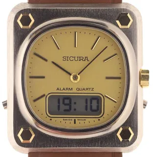 Sicura 8022 35.5mm Stainless steel Champagne