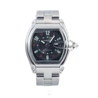 Cartier Roadster W62002V3 2510 43mm Stainless steel Black