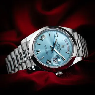 Rolex Day-Date 40 228206 Platinum Ice Blue