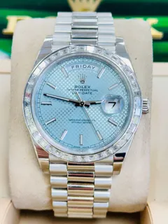 Rolex Day-Date 40 228396TBR Platinum Blue