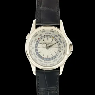 Patek Philippe World Time 5130G-001 White gold Silver