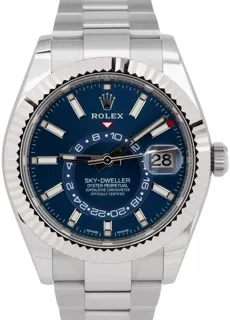 Rolex Sky-Dweller 326934-0003 42mm White gold and Stainless steel Blue