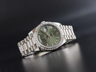 Rolex Day-Date 40 228396TBR Platinum Green