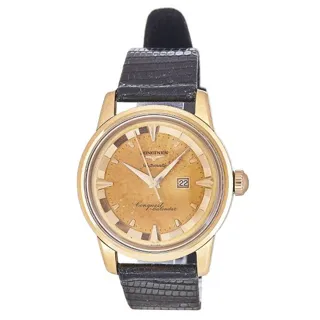 Longines Conquest 18k yellow gold Champagne