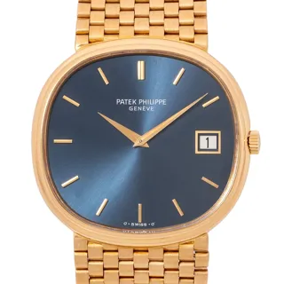 Patek Philippe Ellipse 3839/1 36mm 18k yellow gold Blue