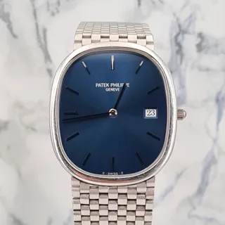 Patek Philippe Golden Ellipse 3747/001 31mm White gold Blue