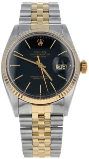 Rolex Datejust 16013 Stainless steel and 18k yellow gold Black