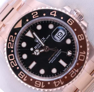 Rolex GMT-Master II 126715CHNR Everose gold Black$Gold$Rose Gold