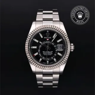 Rolex Sky-Dweller 326934-0005 42mm White gold and Stainless steel Black