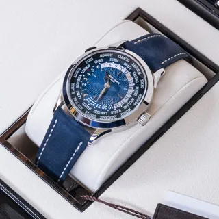 Patek Philippe World Time 5230P-001 38.5mm Platinum Blue