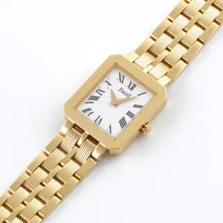 Piaget Protocole 5354 M601D 20mm 18k yellow gold White