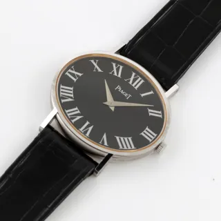 Piaget 9871 18k white gold Black