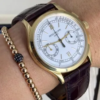 Patek Philippe Chronograph 5170J-001 39mm Yellow gold Silver