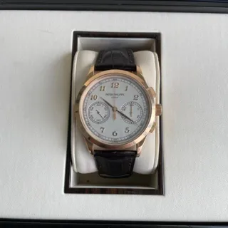 Patek Philippe Chronograph 5170R-001 39.5mm Rose gold Silver