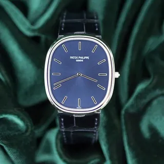 Patek Philippe Ellipse 5738P-001 34.5mm Platinum Blue