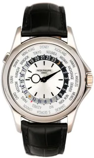 Patek Philippe World Time 5130G-001 39mm White gold Silver