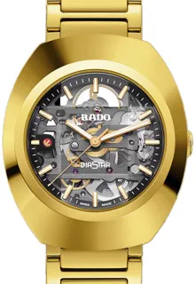 Rado Diastar R12164153 38mm Gold$PVD coated Gray