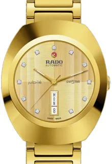 Rado Diastar R12161733 38mm Gold$PVD coated Yellow