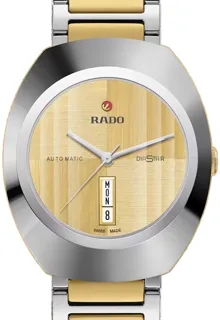 Rado Diastar R12160253 38mm Gold$PVD coated Yellow