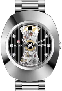 Rado Diastar R12063103 38mm Stainless steel Black