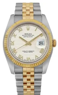 Rolex Datejust 116233 36mm Yellow Gold$Steel White