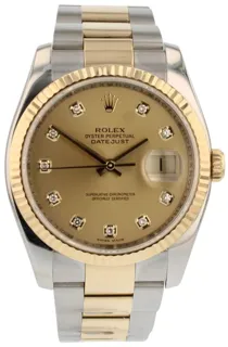 Rolex Datejust 116233 36mm Yellow gold and Stainless steel Champagne