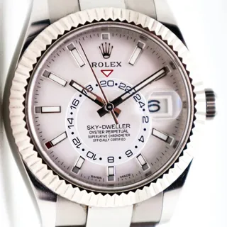 Rolex Sky-Dweller 326934-0001 42mm White gold and Stainless steel White