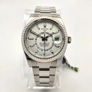 Rolex Sky-Dweller 326934-0001 42mm White gold and Stainless steel White