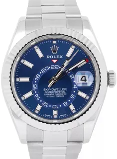 Rolex Sky-Dweller 326934-0003 42mm White gold and Stainless steel Blue