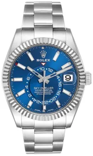 Rolex Sky-Dweller 326934-0003 42mm White gold and Stainless steel Blue