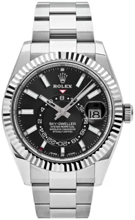 Rolex Sky-Dweller 326934 Stainless steel Black