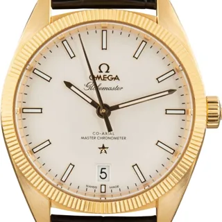 Omega Globemaster 130.53.39.21.02.002 39mm Yellow gold Silver