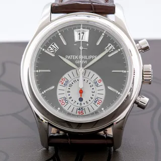 Patek Philippe Annual Calendar Chronograph 5960P-001 Platinum Gray