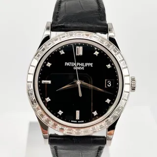 Patek Philippe Calatrava 5298P-012 38mm Platinum Black