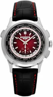 Patek Philippe World Time Chronograph 5930G-011 40mm White gold Red