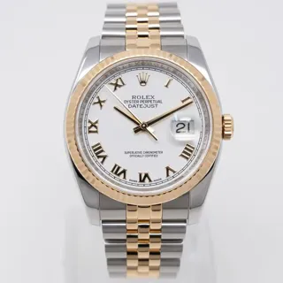 Rolex Datejust 36 116233 36mm Stainless steel White