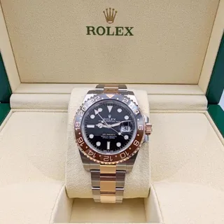 Rolex GMT-Master II 126711CHNR 40mm Yellow gold and Stainless steel Black