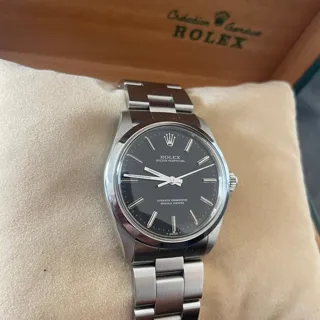 Rolex Oyster Perpetual 34 1002 34mm Stainless steel Black