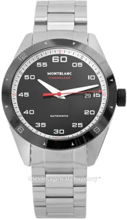 Montblanc TimeWalker 116060 41mm brushed/polished steel Black