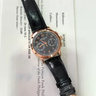 Patek Philippe Chronograph 5170R-010 39.5mm Rose gold Black