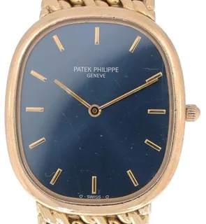 Patek Philippe Golden Ellipse 3738 31mm Yellow gold Blue