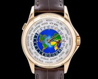 Patek Philippe World Time 5131J-014 39.5mm Yellow gold White