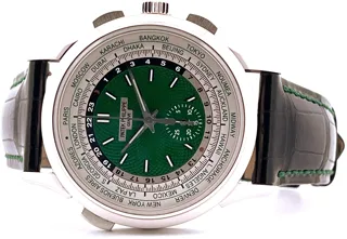 Patek Philippe World Time Chronograph 5930P-001 39.5mm Platinum Green