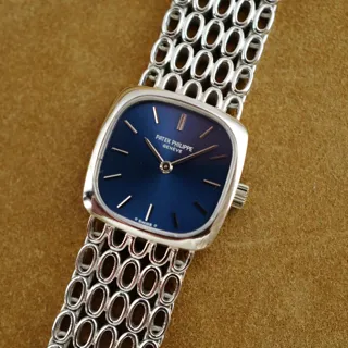 Patek Philippe Ellipse 4179 20mm White gold Blue